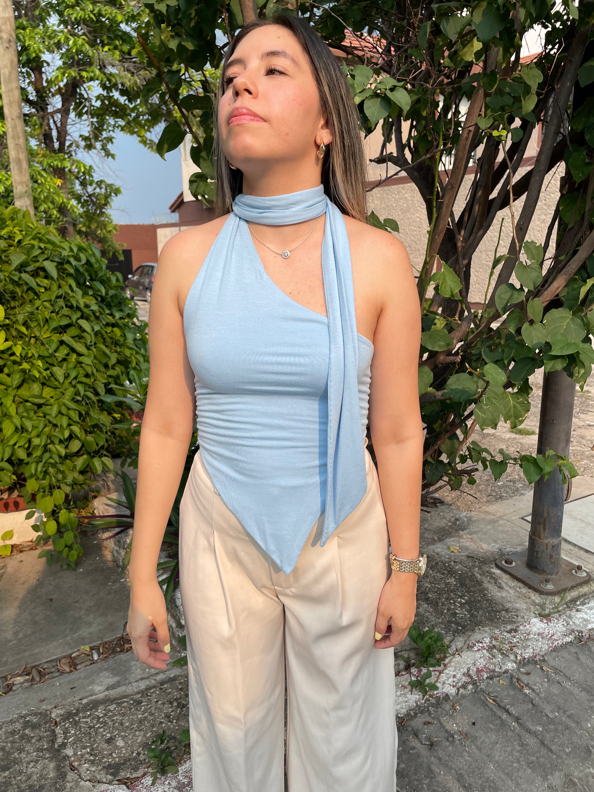 Blusa Hydra Celeste