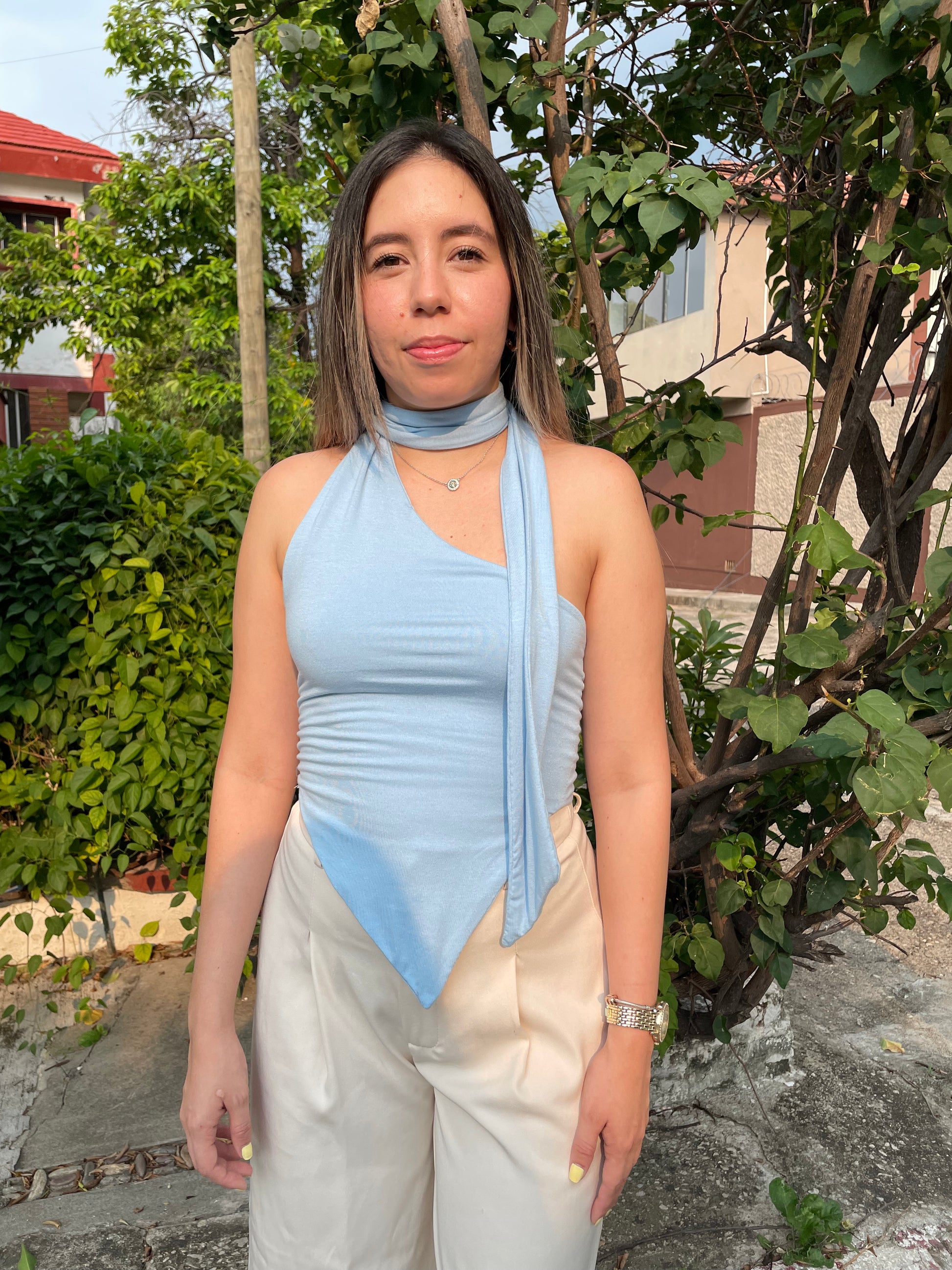 Blusa Hydra Celeste